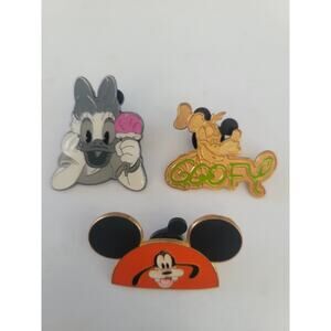 Disney Pins Lot Goofy & Daisy Lot Of 3